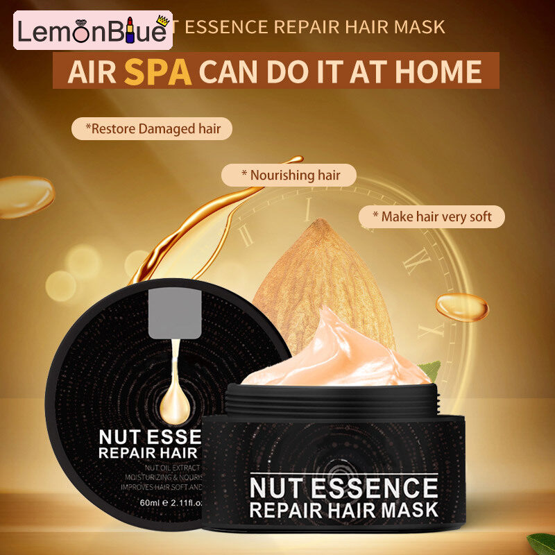 Gambar LemonBlue Novelty 60ml Walnut Essence Repair Hair Mask for Nutrition Hair Smooth Soft Treatment