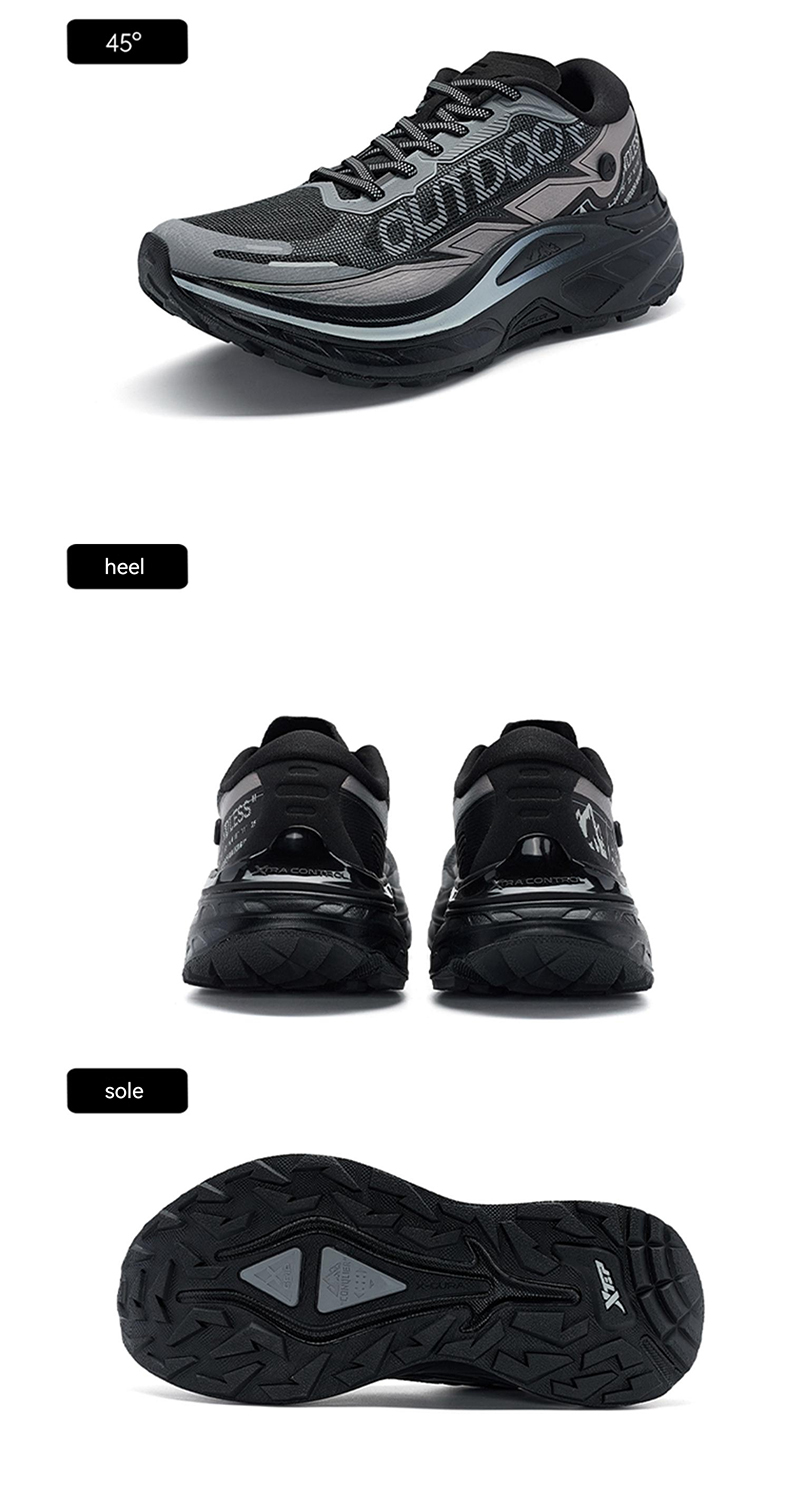 Xtep [KUNLUN 1.0V2] Men's Shoes High-cut Non-slip Fashionable