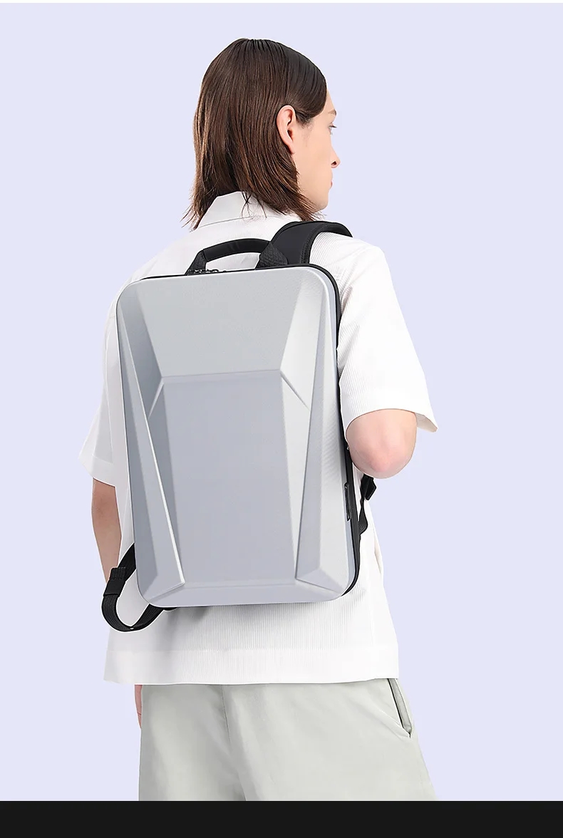 15.6 inch PVC Hard Sheel Laptop Men's Backpack Cool Waterproof Trend Bag for Men and Women ราคา 4,014 บาท*ส่งฟรี