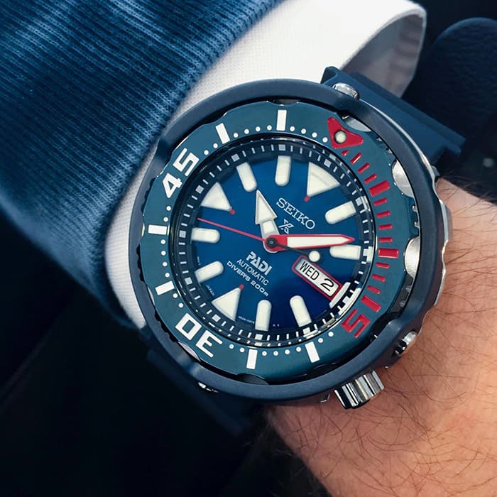 Blue Dial Blue Silicone Strap Watch 