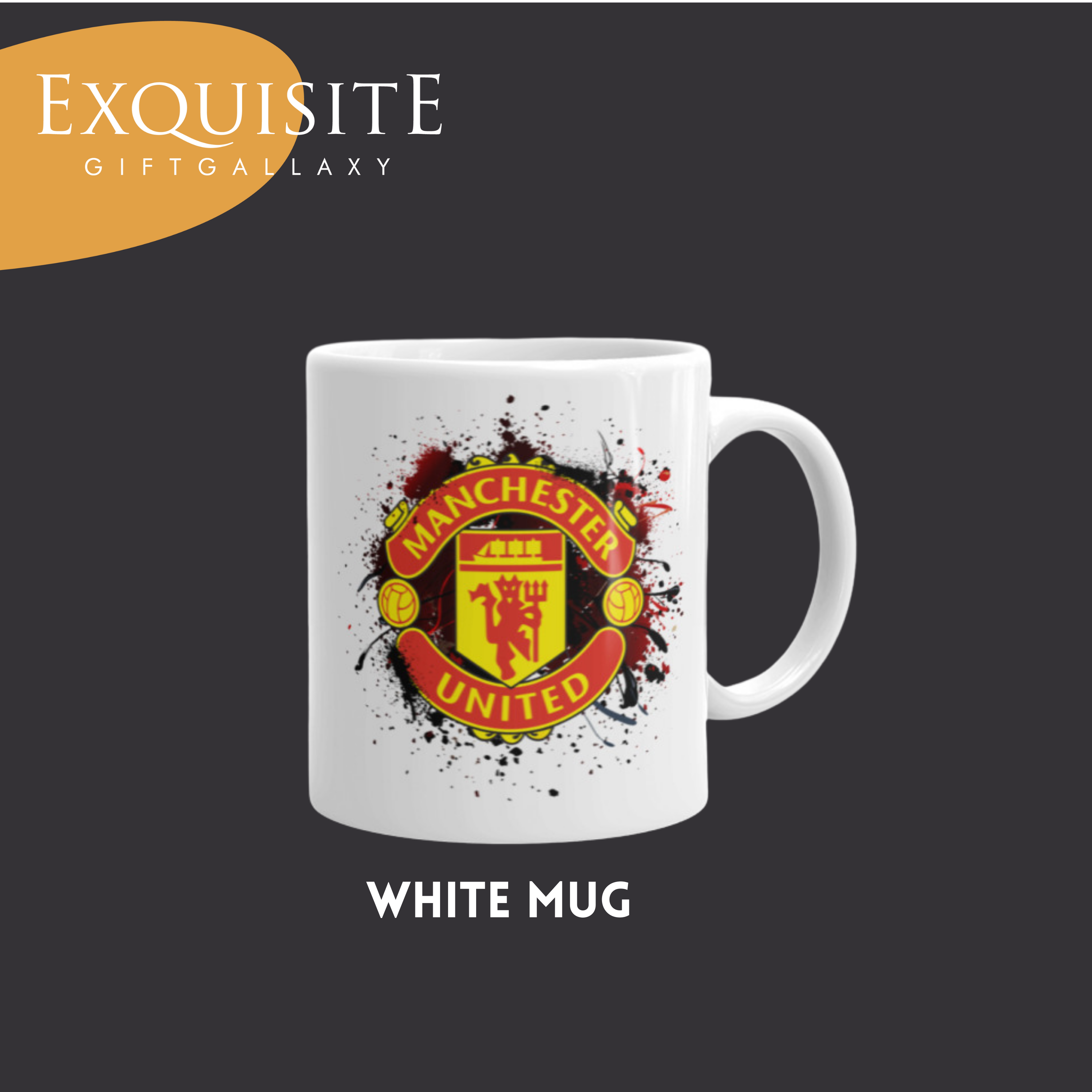 Gambar Manchester United Mug Red Devils Football Club Gift Manchester United Gift Logo   Football Club Mug Collection by Exquisite Giftgallaxy, 11oz 350ml Ceramic Tea Cups, Coffee Cups