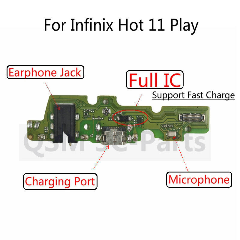 For Infinix Hot 11 Play USB Charging Board Dock Charger Port Plug
