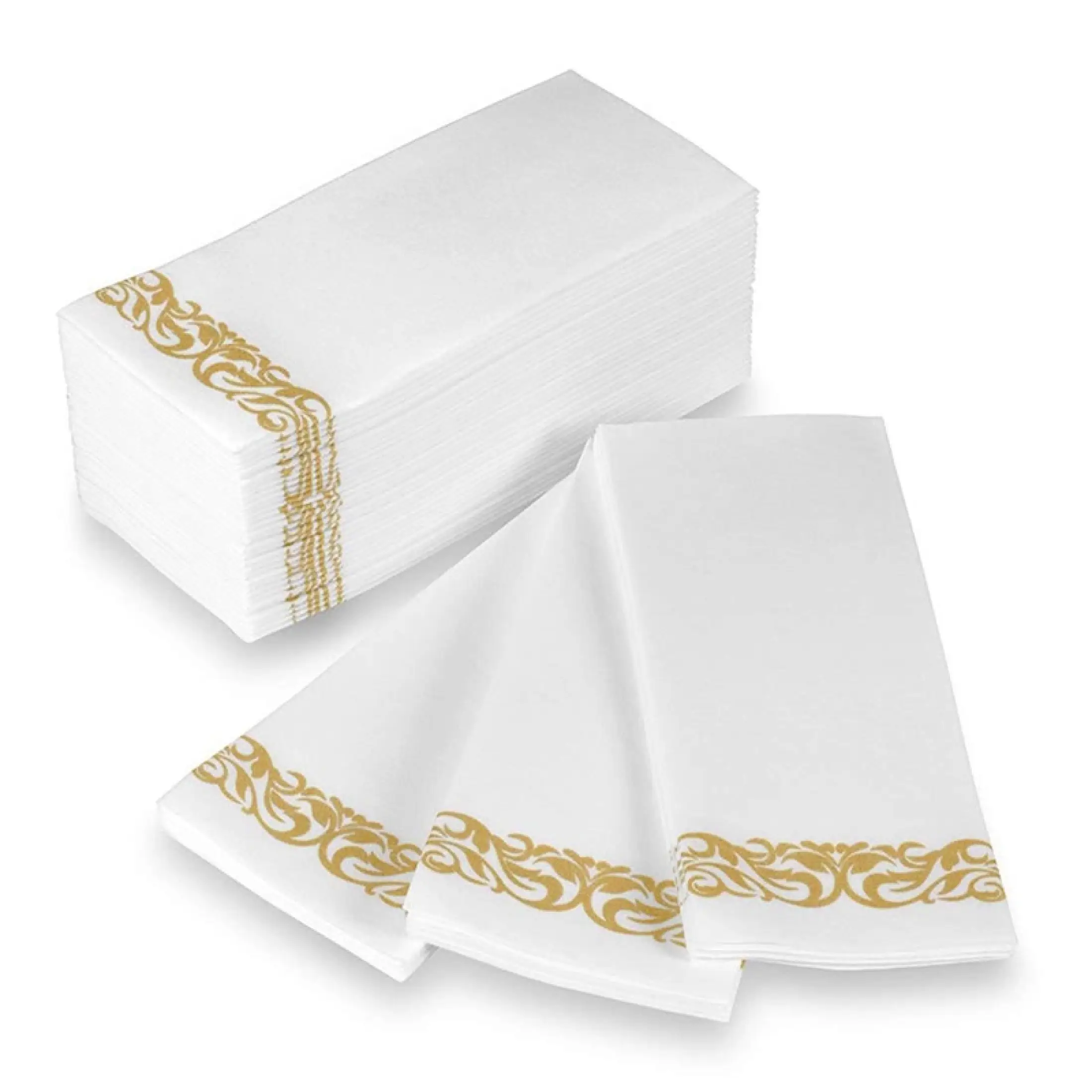 50pcs Soft And Absorbent Disposable Hand Towels Bathroom Napkins Linen Feel Paper Guest Towels For Kitchen Parties Lazada Singapore