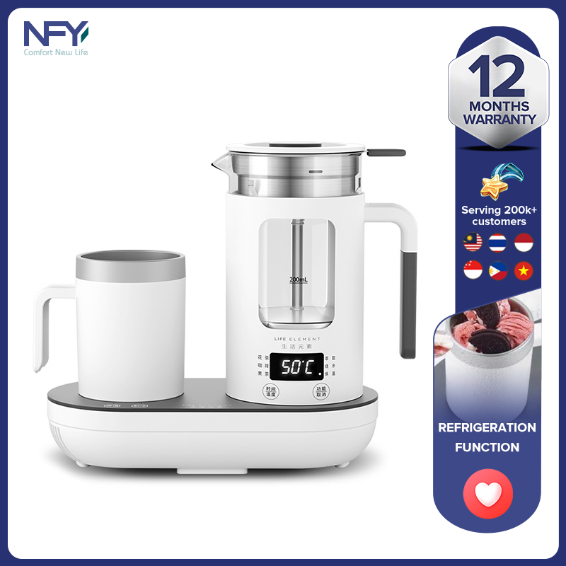 Health pot 0.6L mini multi-function glass boiled tea tea electric hot cold water bottle ราคา 2,275 บาท*ส่งฟรี