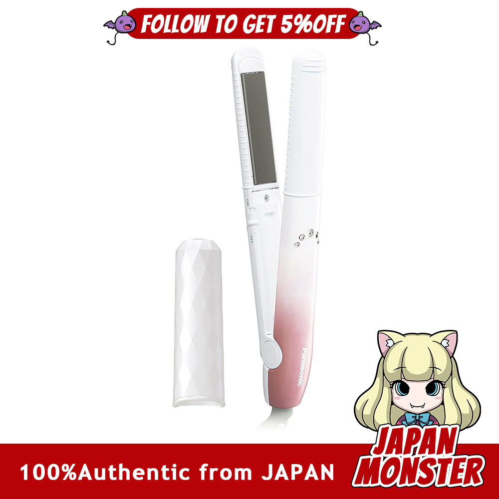 Panasonic Compact Iron Curl Straightener for Both Overseas 2Way Pale Pink Tone EH HV18 PP Heater Time saving Sustainability up Grip Straight