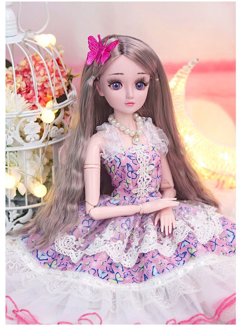 60cm yangyitian Barbie doll queen Princess set single children and girls dressing toys birthday gift