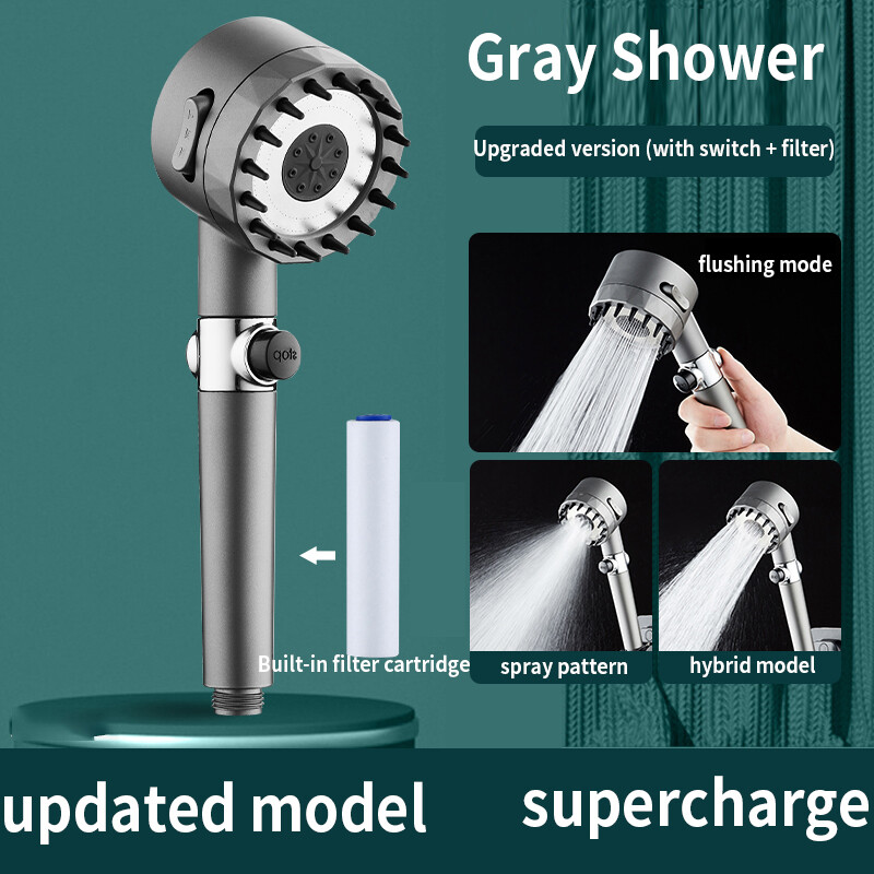 Xinkunlong High Pressure Showerhead Set With 3 Water Modes And Filter ราคา 281 บาท*ส่งฟรี