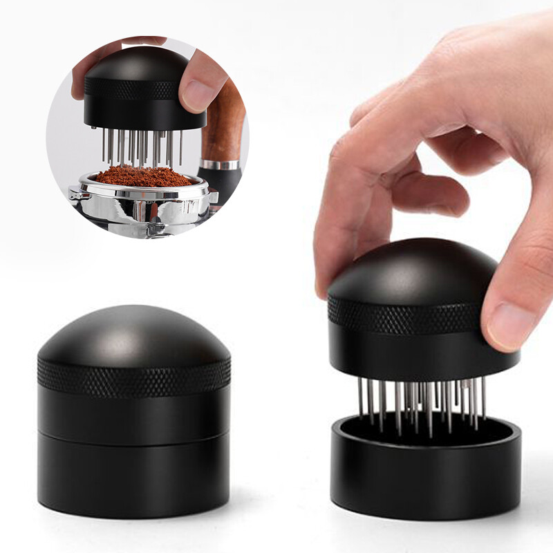 Dụng cụ wdt máy khuấy espresso 51mm 53mm 58mm, dụng cụ phân phối espresso 21 kim cho máy lọc, dụng cụ khuấy bột cà phê