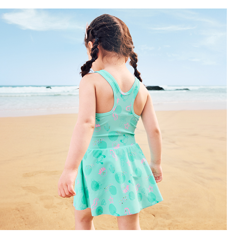 balabala Kids Swimsuit Quick-Drying Sunscreen Wetsuit For Girl 2025 New Summer Fashionable · v2