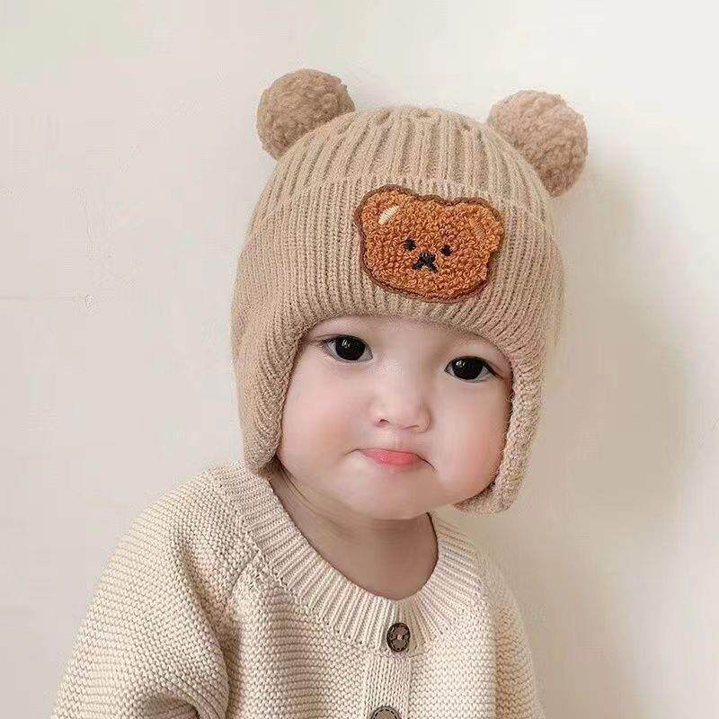 Winter Warm Baby Knitted Hat Toddler Cap Infant Bonne Baby Beanie for