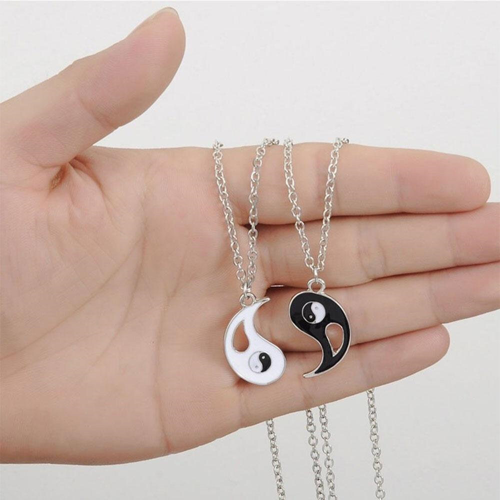 Yin yang necklace hot sale set for couples