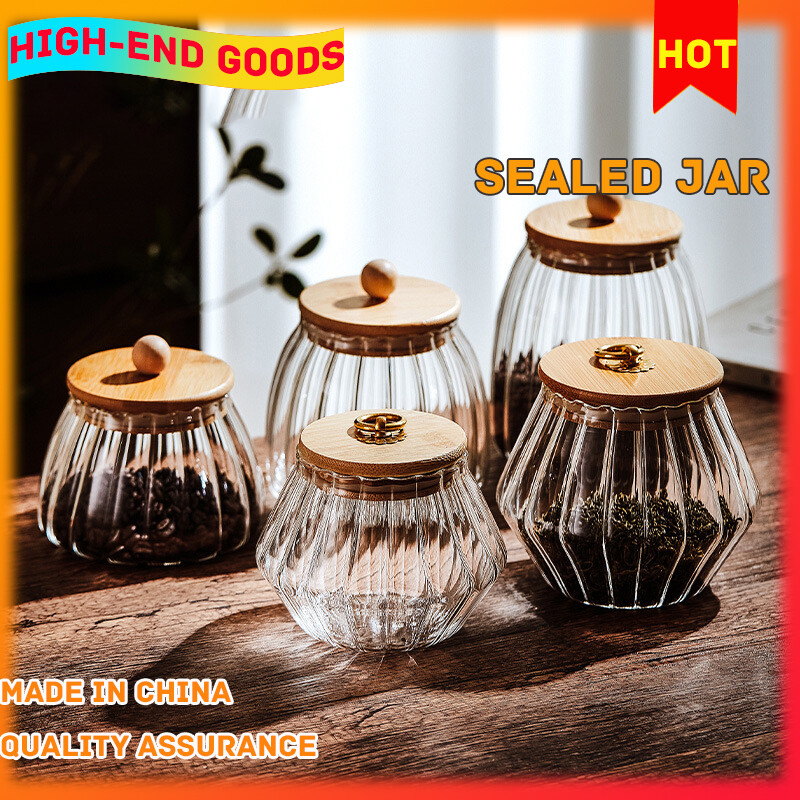 Gambar Tea Cans Sealed Cans Glass Boutique High end Tea Storage Cans Tea Storage Household Food Grade Storage Bottles