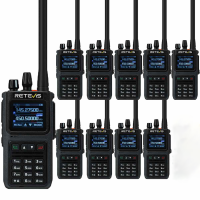 Retevis C1วิทยุสื่อสารสองทาง Vhf/uhf 5W แบนด์คู่ IP67กันน้ำวิทยุสื่อสารแบบพกพาระยะไกลสำหรับตั้งแคมป์กลางแจ้งกู้ภัยกลางแจ้งสถานที่ก่อสร้างฉุกเฉินรักษาความปลอดภัย