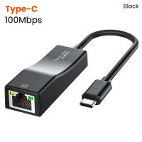 Toocki USB 2.0/Type-C to RJ45 100Mbps Plug&Play Driver Free Ethernet Adapter USB Ethernet Port LAN Network Adapter For Laptops Cellphones Switch TV Box