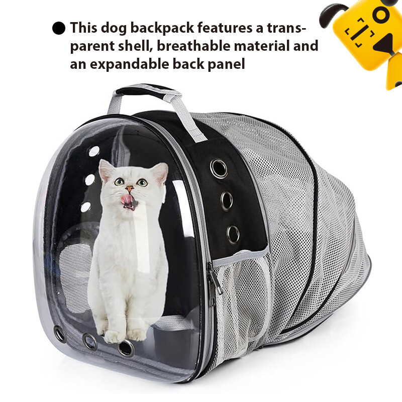 Reddog Cat Backpack Carrier Expandable Ventilate Transparent Pet Dog Backpack for Large Cats Hiking, Travel, Outdoor ราคา 2,331 บาท*ส่งฟรี