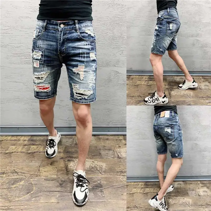 male jean shorts