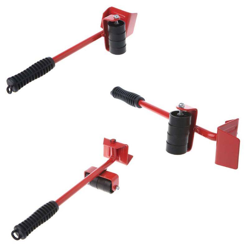 Dụng Cụ Di Chuyển Đồ Nội Thất Máy Nâng Vận Chuyển Con Lăn 4 Bánh Di Chuyển Vật Nặng Với Bộ 1 Thanh Bánh Xe