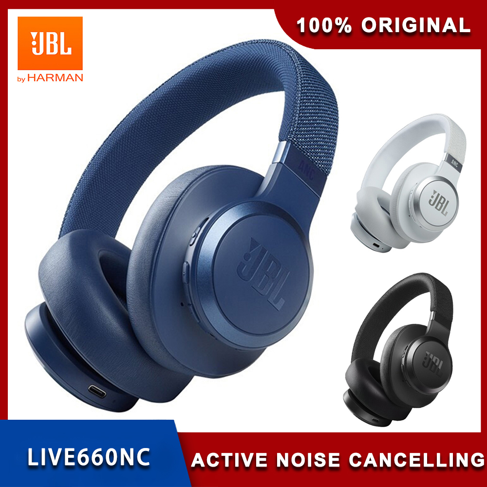 Cho JBL Sống 660nc Hoạt Động Tiếng Ồn Hủy Bỏ Tai nghe không dây Bluetooth 5.0 ANC Tai Nghe Với micrô âm thanh nổi Nhanh Chóng Sạc tai nghe thể thao