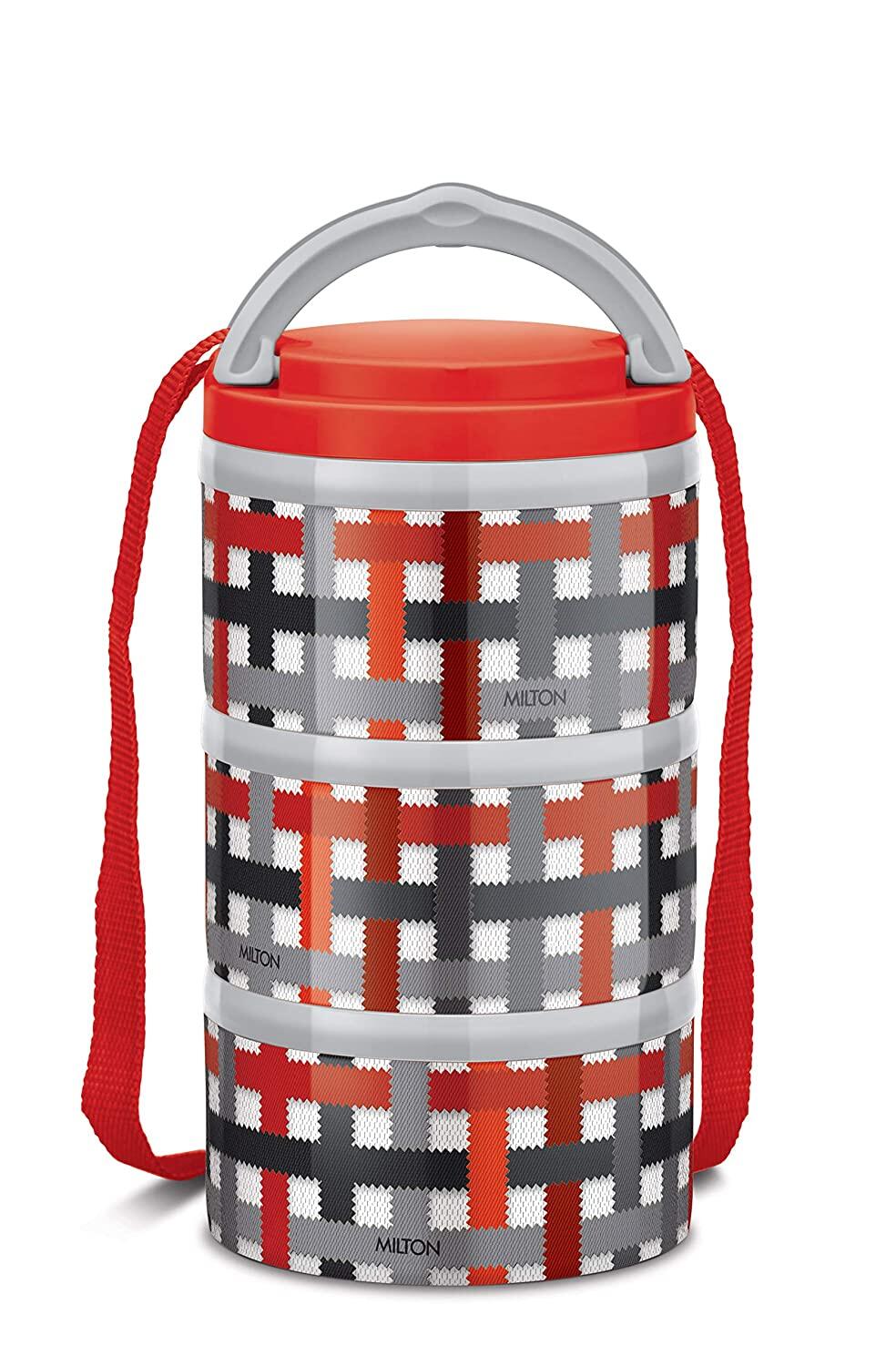 Gambar Feast Tiffin 3 (450+350+150 Ml Containers)  Milton