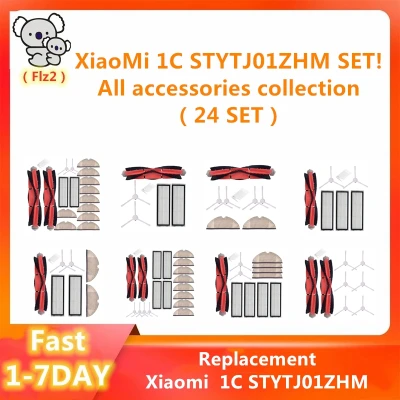 For Xiaomi Mijia 1C STYTJ01ZHM Set Main Brushes Side Brush Filters Sweeping new Mopping Robot Vacuum Cleaner Replacement Roller Brush Mopping Rags Xmtz (1)