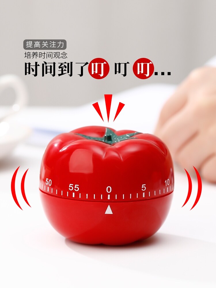 Gambar Small alarm clock timer children learn students kitchen timer timing reminders timing learning time management