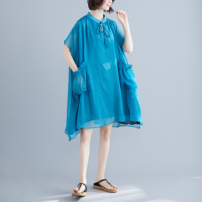chiffon double layer dress