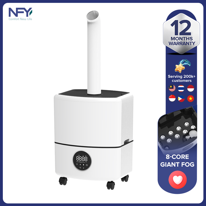 25L large capacity, 4000ML/H heavy fog 8-core, 3000ML/H heavy fog 6-core commercial humidifier, vegetable supermarket industrial air curtain cabinet atomization ราคา 8,269 บาท*ส่งฟรี