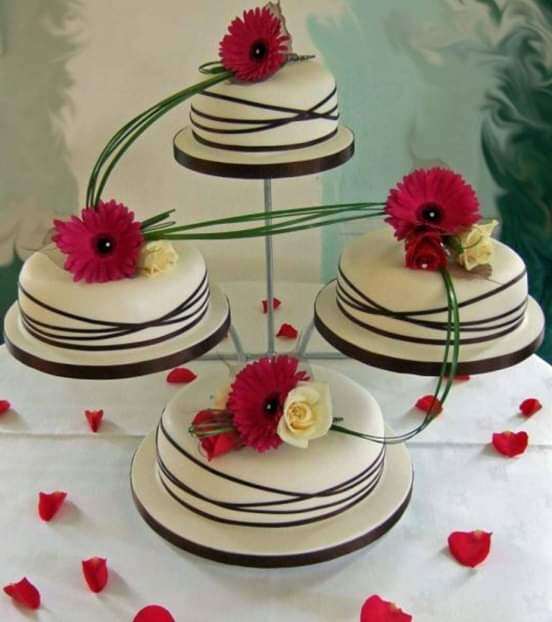 Gambar Cupcake Wedding Steel Cake Stand 4 Tier ( Ship From Malaysia )