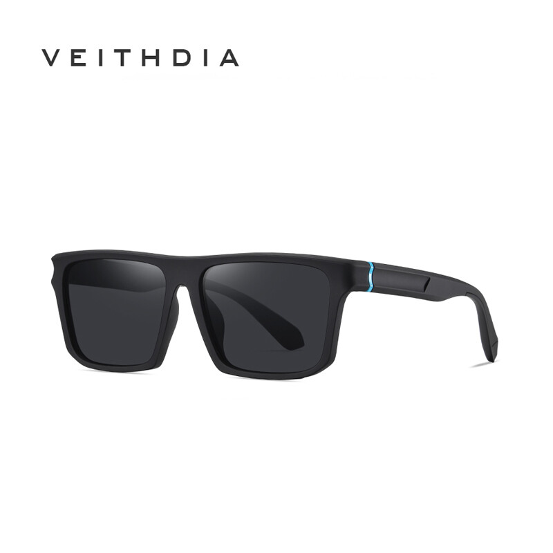 VEITHDIA thời trang Kính mát khung vuông cho phân cực nam và nữ Kính mát cho trình điều khiển chống chói Kính mát tr7556
