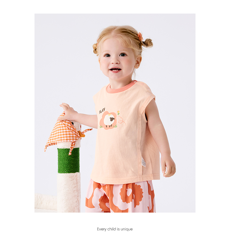 balabala Baby T Shirt Children Top Girl Clothing Boy Short Sleeve 2025 New Spring Summer Sweet Trendy · v7