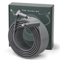 GUUGEI Durable&Waterproof Starlink Connection Cable Extension Wire For Starlink Actuated V2/Gen2 Plug and Play Transfer Rate 1200Mbps