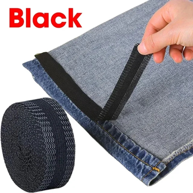 Feelife 5M Self-Adhesive Cut-free Pants Mouth Paste Self-adhesion Trouser Leg Stickers DIY Sewing Tools Pants Edge Shorten Patches Sewing Accessory
