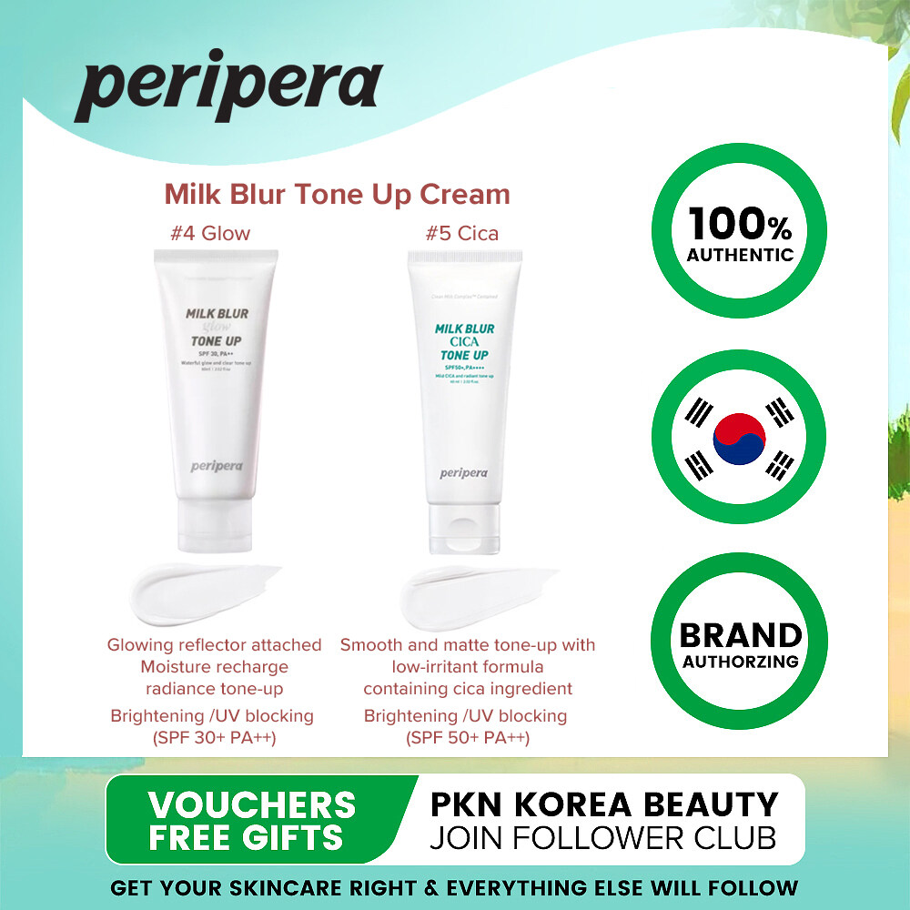 Peripera Milk Blur Tone Up Cream SPF50 + PA ++++, 04 Glow 05 Cica