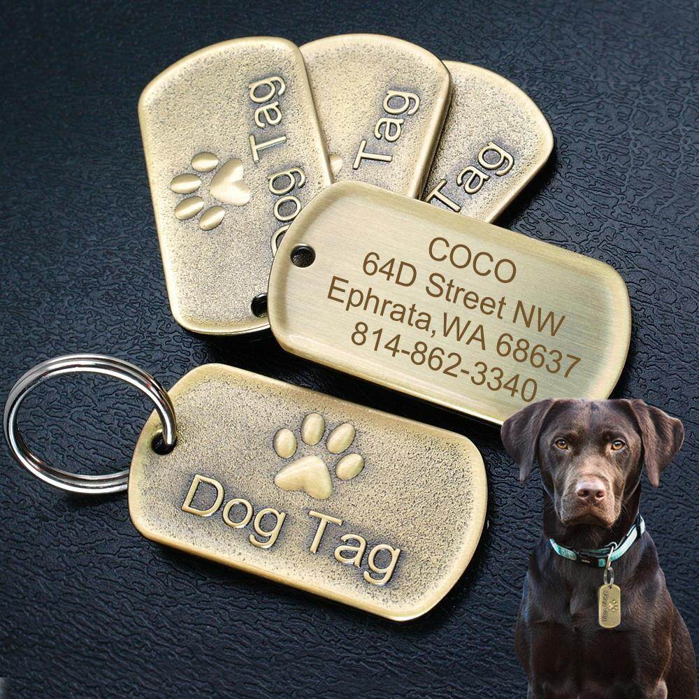 personalized military dog collars