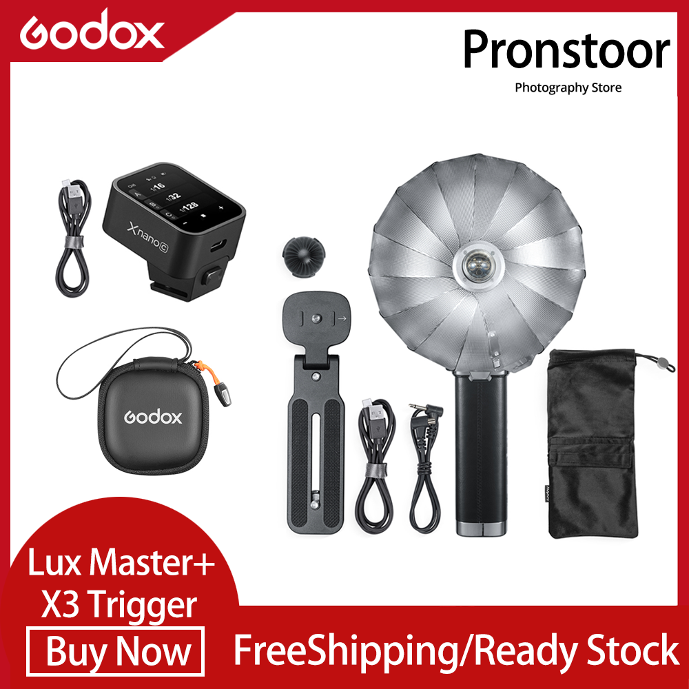 Godox Lux Master Retro Camera Flash Portable for Canon Sony Nikon Fuji Olympus Leica Pentax With X3 TTL HSS 2.4G Wireless Flash Trigger ราคา 12,250 บาท*ส่งฟรี