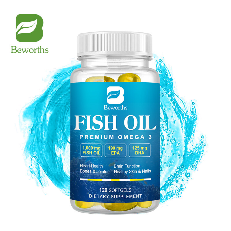 BEWORTHS Dầu cá biển sâu Omega3 giàu DHA và EPA VE giúp cải thiện sức khỏe tim mạch & chức năng não bộ Da & móng tay khỏe mạnh Cải thiện sự tập trung