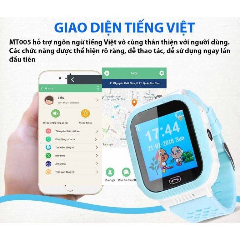 [HCM]Đồng Hồ Định Vị Trẻ Em Mt005 - Mt005 9