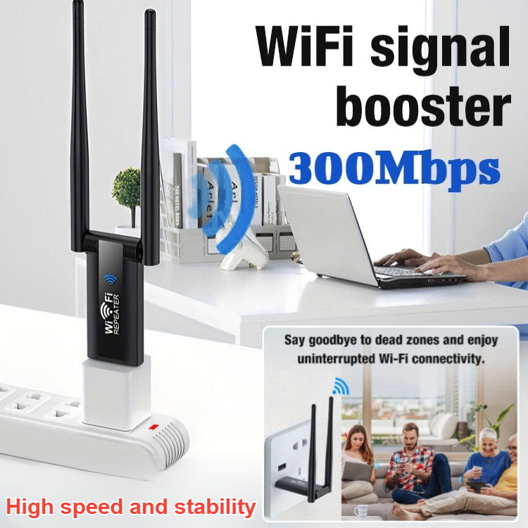 WiFi Signal Booster Wireless USB Extension Repeater Remote WiFi Extender Network Router WiFi Amplifier Improve WIFI Speed Wider Range Wall Penetrating King WiFi信号增强扩大器 Harga 14 Ringgit*Penghantaran Percuma