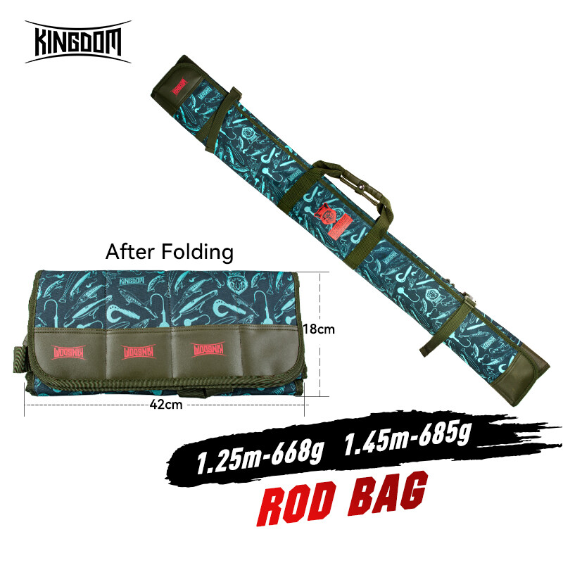 Kingdom Túi Đựng Cần Câu Cá Ngoài Trời Túi Đựng Cần Câu Cá 125Cm/145Cm Túi Đựng Cần Câu Đa Năng Gấp Gọn Tiện Dụng Túi Đựng Cần Câu Túi Đựng Cần Câu Túi Đựng Dụng Cụ Câu Cá Chống Nước
