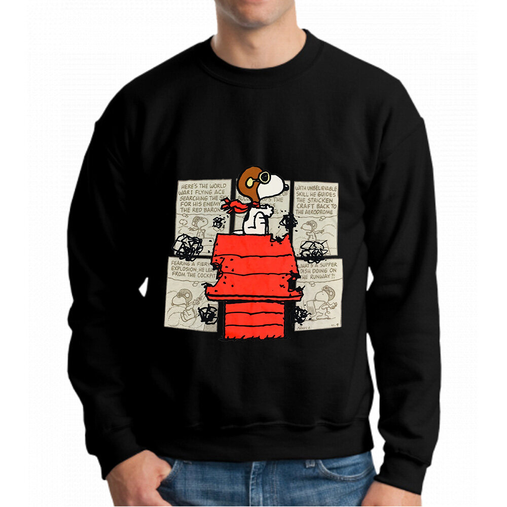 red snoopy sweater