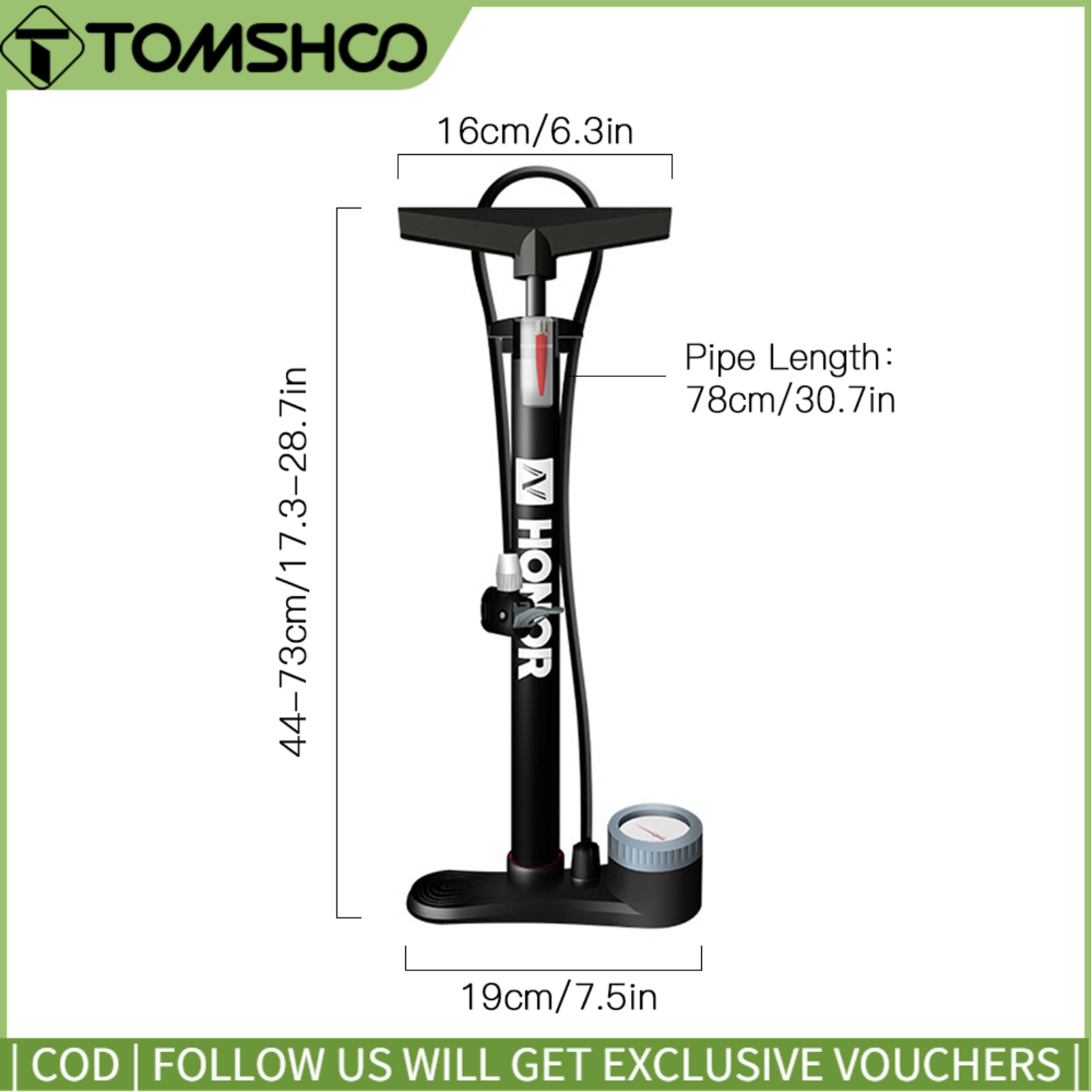 Bơm sàn xe đạp bơm hơi xe đạp 160psi kèm đồng hồ đo van presta & schrader bơm lốp có kim bi đa năng bơm lốp xe đạp bơm hơi xe đạp