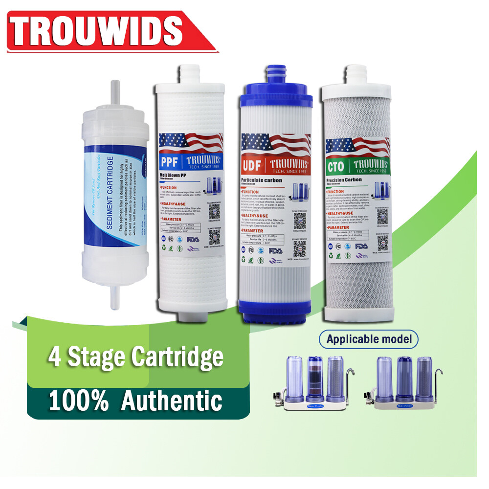 Universal 3 Stage Filter Replacement 1 Sets 10 Inch Filter For Water Purifier ราคา 400 บาท*ส่งฟรี