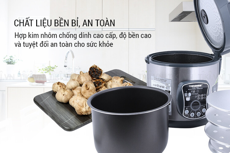 Máy Làm Tỏi Đen Tiross TS908 (6L) - Bạc
