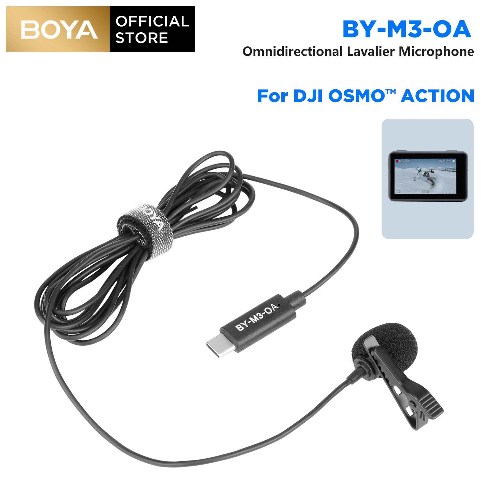 Micrô cài áo đa hướng kỹ thuật số boya cho dji osmo pocket