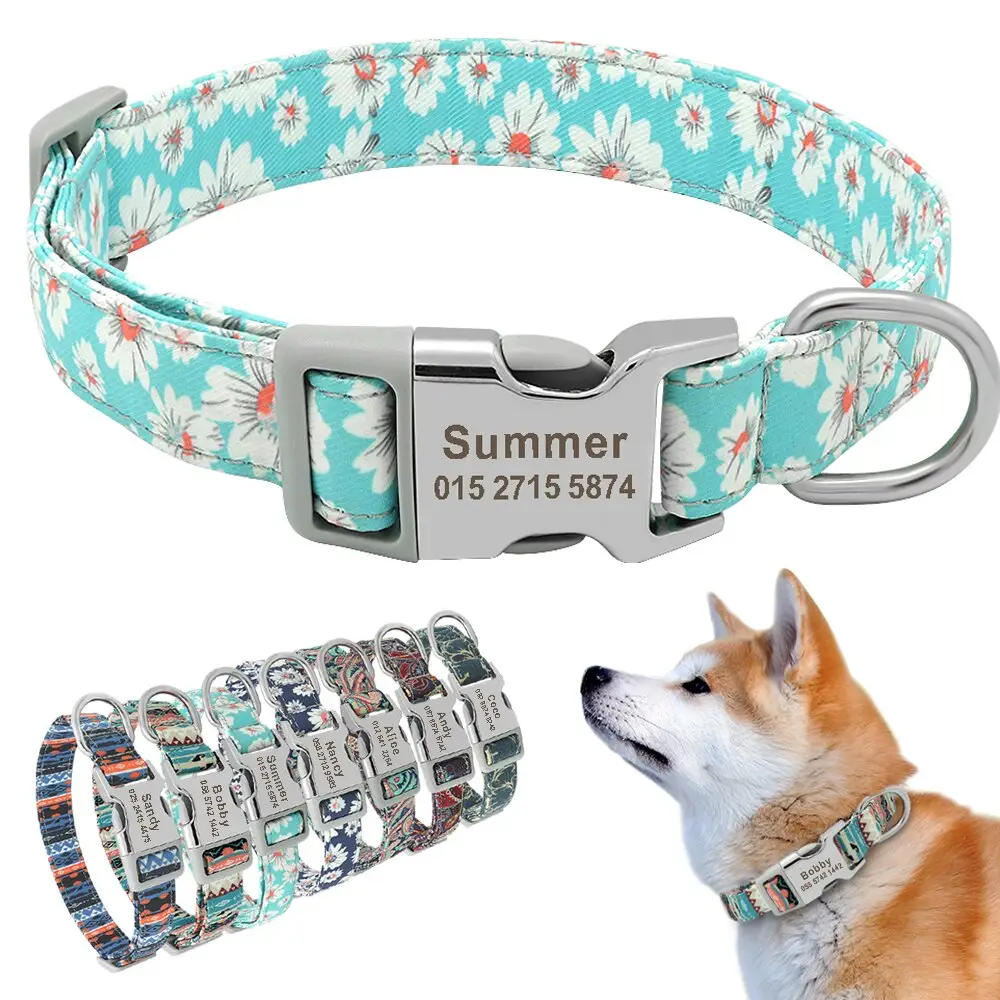 Custom Engraved Dog Collar Personalized 