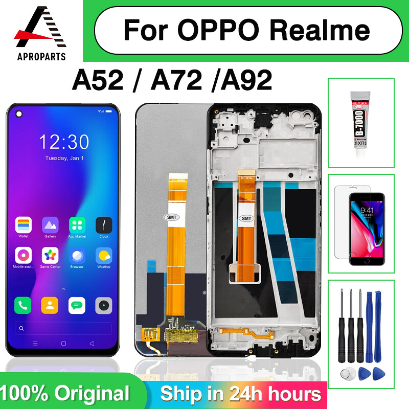 Màn Hình LCD Thử Nghiệm 100% Cho OPPO A52 Màn Hình LCD + Bảng Số Hóa Màn Hình Cảm Ứng Bộ Phận Lắp Ráp Kính Thay Thế Cho OPPO A52 Màn Hình LCD Phụ Tùng Thay Thế Với Công Cụ Sửa Chữa Miễn Phí