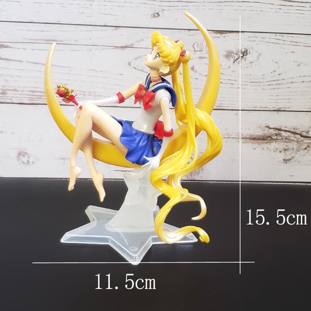 1 Pcs Kartun Sailor Moon Boneka Tokoh Bulan Power PVC Model Koleksi Anime Hadiah Anak Mainan Tindakan Andamp Figur Mainan Dari Mainan