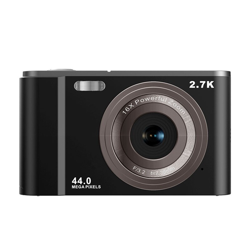 Digital Camera 2.7K HD 44MP Vlogging Camera with 16X Digital Zoom,Compact Pocket Camera with Fill Light for Kids Teens 1