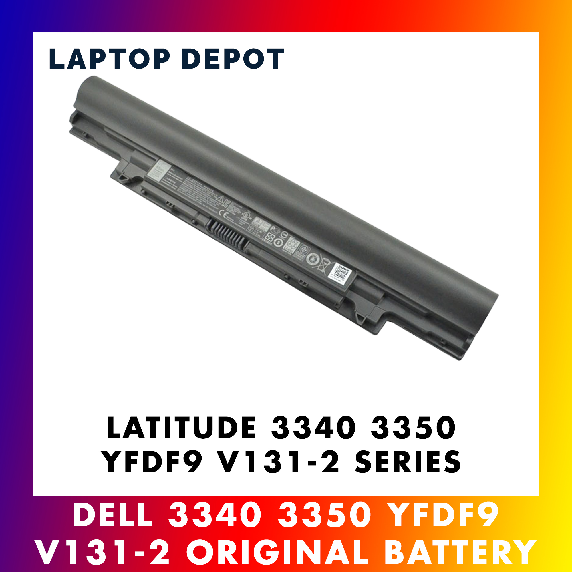 YFDF9 Replacement Laptop Battery For Dell Latitude V131, 3340, 3350 Series – 6-Cell 5200mAh
