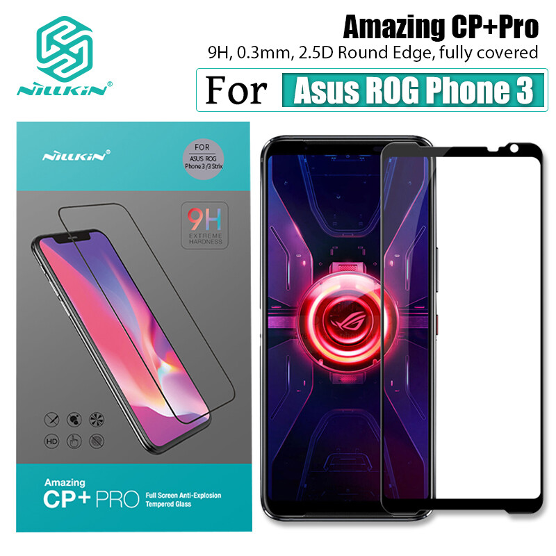 Nillkin 2.5D Đầy Đủ Vỏ Bọc Kính Cường Lực Cho Asus ROG Phone 3 Miếng dán màn hình điện thoại CP + Pro Chống Cháy Nổ Bảo Vệ Màng Kính Cường Lực